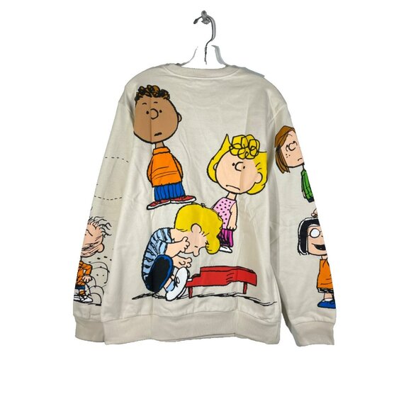 Peanuts Charlie Brown Group Characters Mens Graphic Sweatshirt XL 46-48 Snoopy - Picture 6 of 12
